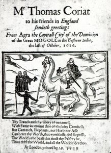 Title page of Thomas Coryat