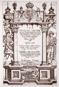 Titlepage, Knolles Generall Historie of the Turks, pub. by Adam Islip, 1603 by English School