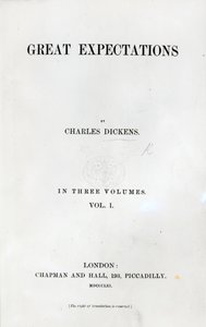 Titlepage to Great Expectations by Charles Dickens by English School