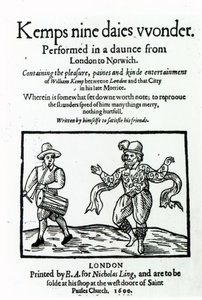 Titlepage to William Kemp