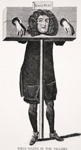 Titus Oates in the Pillory by English School