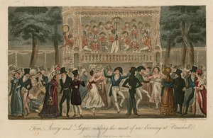 Tom, Jerry and Logic Making the Most of an Evening at Vauxhall Gardens, London by English School