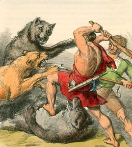 Tom and the Tinker Killing the Bears and Lions by English School