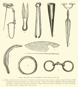 Tools, Weapons, and Ornaments of the Early Iron Age by English School