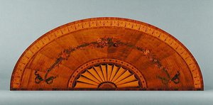 Top of a Demi-Lune table, c.1775 by English School