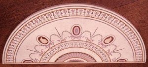 Top of Side Table by Robert Adam and Thomas Chippendale, Design Inlaid in Scagliola, c.1755 by English School