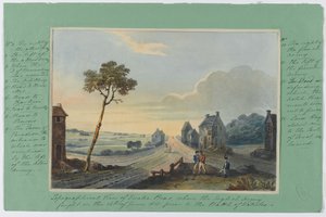 Topographical view of Quatre Bras, where the English Army fought on the 16th June 1815 prior to the Battle of Waterloo, c.1815