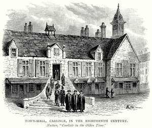 Town-Hall, Carlisle, in the Eighteenth Century by English School