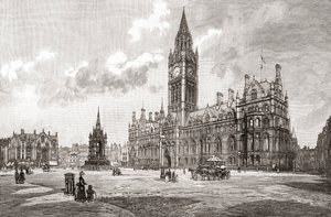 Town Hall, Albert Square, Manchester, from 