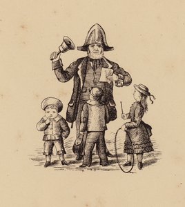 Town Crier and Children by English School
