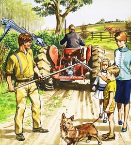 Tractor Driver and Mower