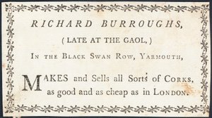 Trade Card, Richard Burroughs