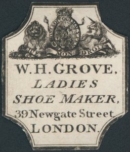 Trade Card, W H Grove by English School