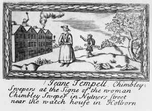Trade card of Jeane Tempell, Chimbley Swepers by English School