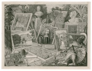 Trade Card of Robert Martin, Promoting Skills in the Lithographic Art, 1830 by English School