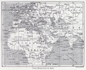 Trade Routes from the East by English School