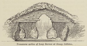 Transverse Section of Long Barrow at Stoney Littleton by English School