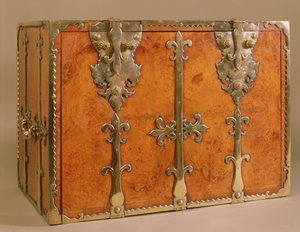 Travelling secretaire with gilt bronze mounts, c.1700