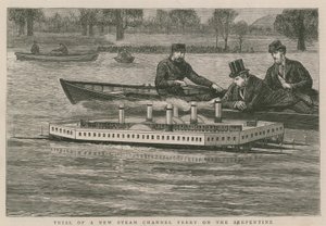 Trial of a New Steam Channel Ferry on the Serpentine