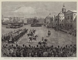 Trooping the Colours on the Horse-Guards