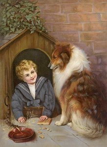 Turned Out - Boy Pretending to be Collie Dog by English School
