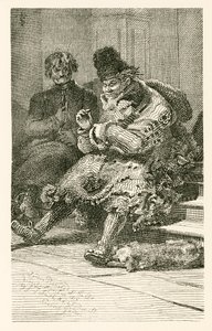 Two Bone Pickers by English School