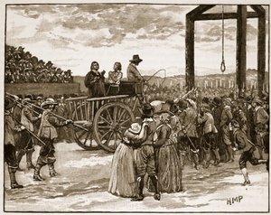 Tyburn in the Time of Charles I, Illustration from Cassell