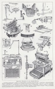 Typewriters, Mechanism of Some Standard Machines by English School