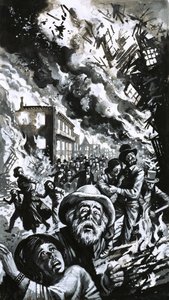 Unidentified disaster, possibly the San Francisco earthquake