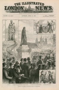 Unveiling the Statue of Lord Beaconsfield at Westminster by English School