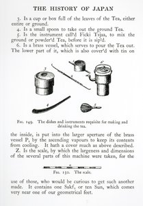 Utensils Used in Japanese Tea Ceremonies, from History of Japan by English School