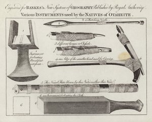 Various instruments used by the natives of Otaheite by English School