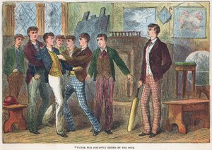 Victor was instantly seized by the boys by English School