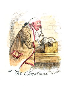 Victorian Christmas card titled 