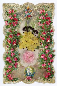 Victorian Valentine Card by English School
