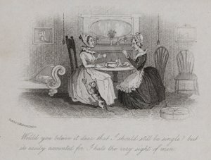 Victorian spinster explaining the reason for her remaining single by English School
