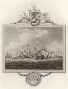 Victory over Spanish Fleet, 29 Aug 1350 by English School