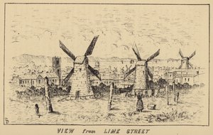View from Lime Street (engraving) by English School