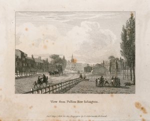 View from Pullins Row, Islington by English School