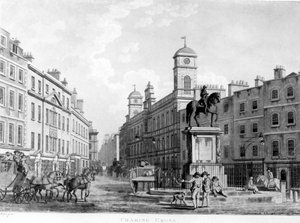 View in Charing Cross towards Northumberland House, 1795 by English School
