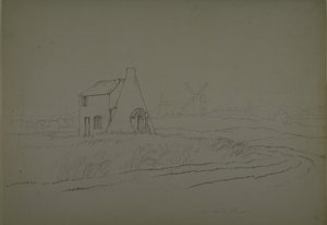 View near Nine Elms, Vauxhall, c.1810 by English School