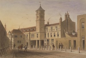 View of Bridge House in Bridge Yard, Tooley Street, 1846