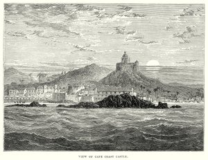 View of Cape Coast Castle by English School
