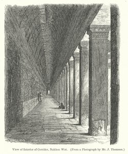 View of Interior of Corridor, Nakhon Wat by English School