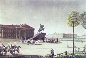View of St. Peter the Great Square and St. Petersburg Senate, published by Boyer, London 1815