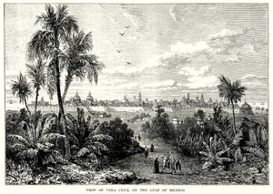 View of Vera Cruz, on the Gulf of Mexico by English School