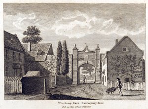 View of Wincheap Gate, 1784 by English School
