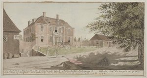 View of an Ancient Mansion at Greenland Dock in Rotherhithe, Bermondsey, 1796