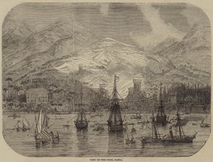 View of the Mole, Gaeta by English School
