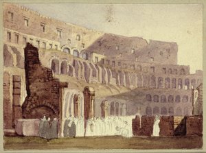 View of the Roman Colosseum, c.1800 by English School